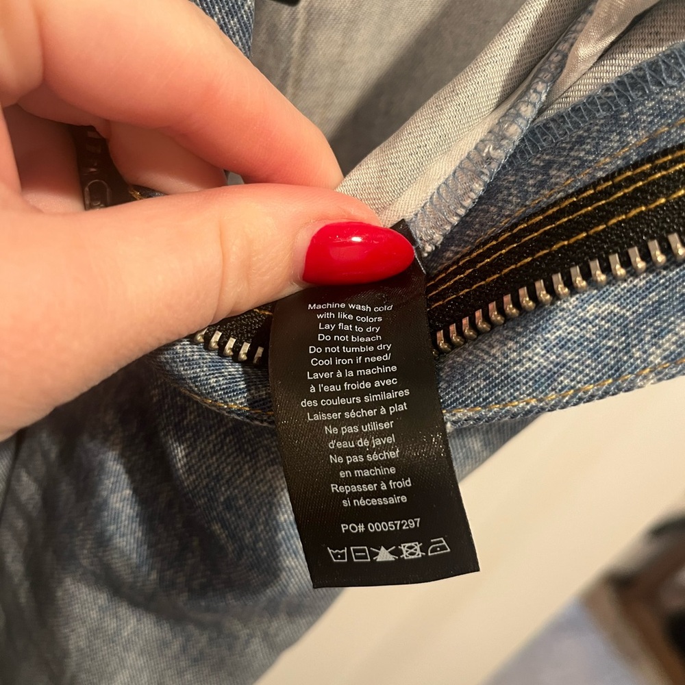 NWT Rag and Bone Dara Liquid Miramar Pant Jean Light/Med Blue Distress Size 25 - Picture 12 of 12